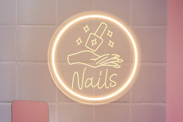 Beauty Room Wall Decor Nails Salon LED Sign