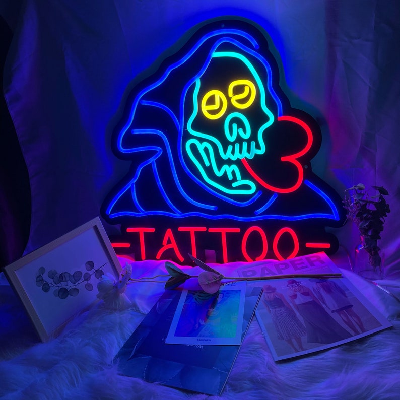 Neon Sign Tattoo Personalized Gifts