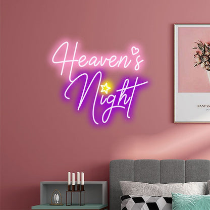 Neon Sign "Heaven's Night"