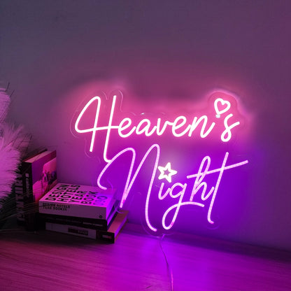 Neon Sign "Heaven's Night"