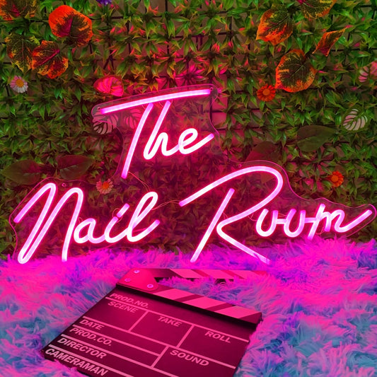 Neon Sign Custom The Nail Room Wall Decor