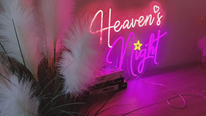 Neon Sign "Heaven's Night"